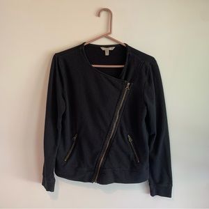 Banana Republic Moto Zip Up Sweatshirt